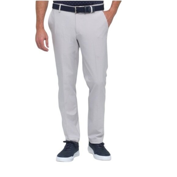 Dunning Golf Pants Gray Flat Loose Dry Fitting Performance Mens Size 30 x 30